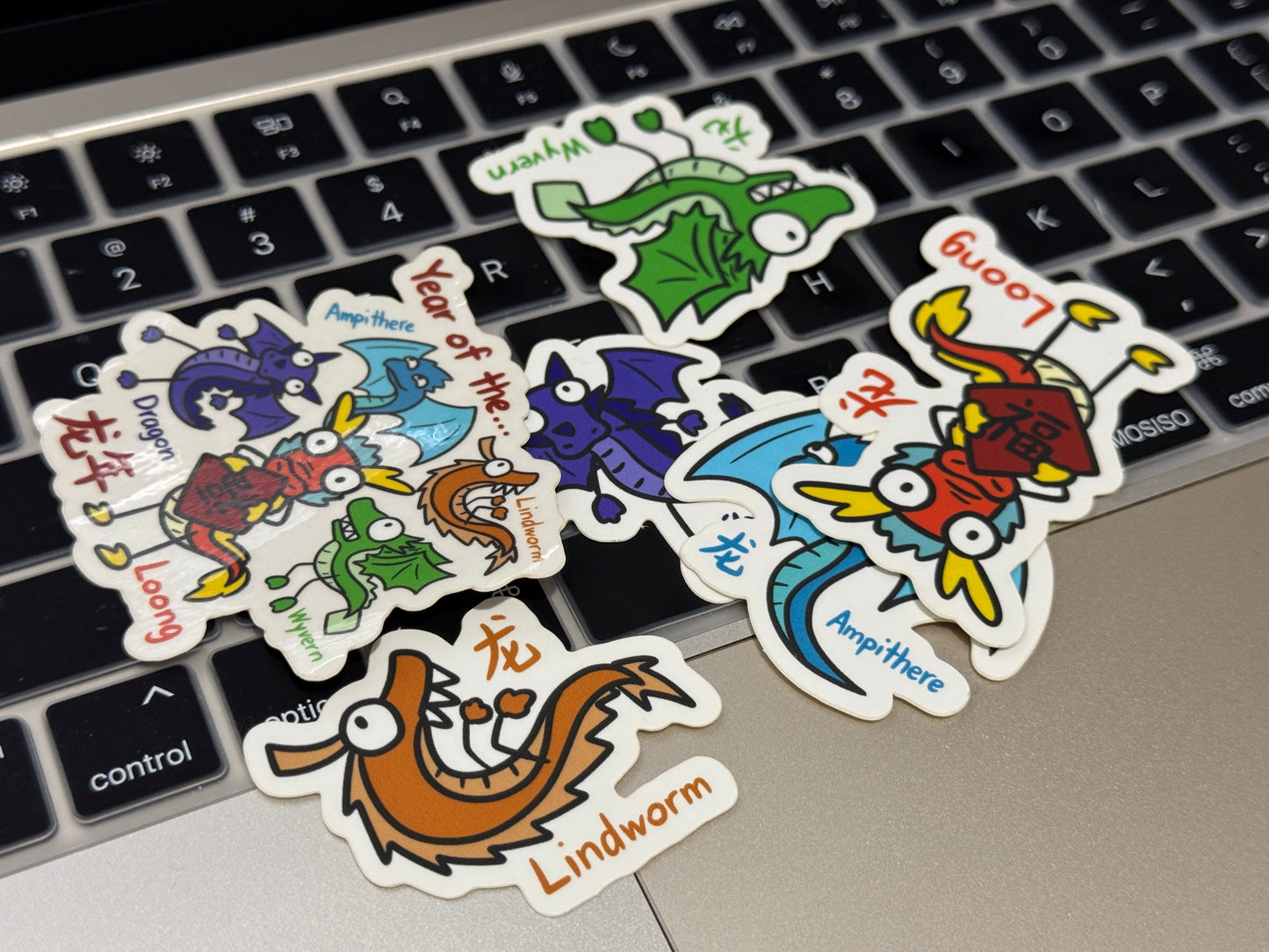 Year of the (Many Eastern and Western) Dragons Stickers