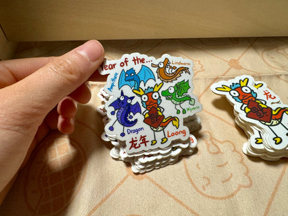 Year of the (Many Eastern and Western) Dragons Stickers